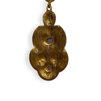 Orecchini viola stile indie 2