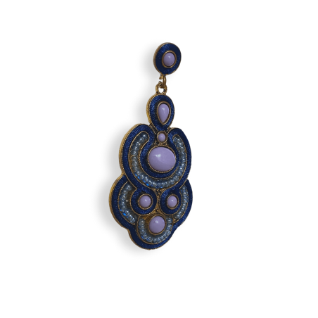 Orecchini viola stile indie