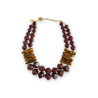 Collana doppio filo color...