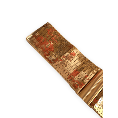 cintura oro con paillettes