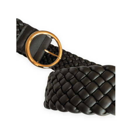 Cintura nera intrecciata