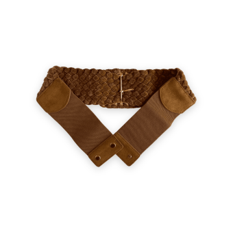 Cintura in ciniglia tabacco 2