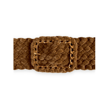 Cintura in ciniglia tabacco