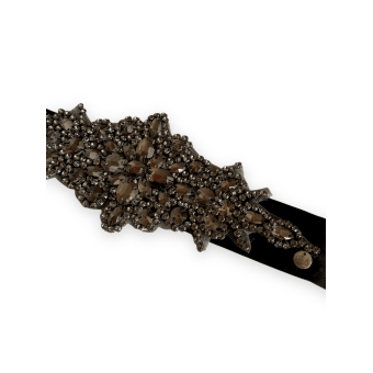 Cintura in tessuto nera 2