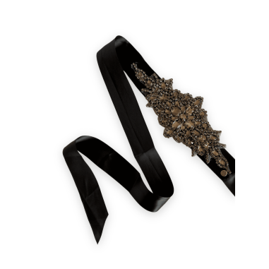 Cintura in tessuto nera