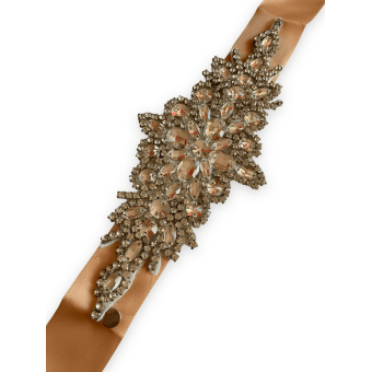 Cintura in tessuto oro rosa 2