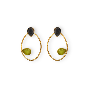 Orecchini rigidi ovali con...