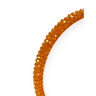 Cerchietto gioiello arancio con...