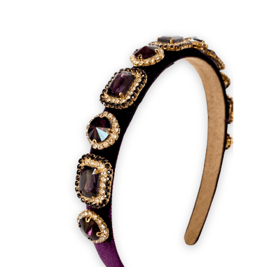 Cerchietto gioiello in velluto e...