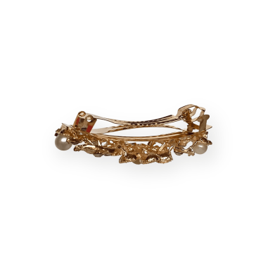 Molletta gioiello oro floreale a scatto