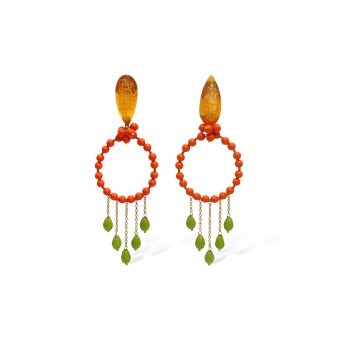 Orecchini salmone con...