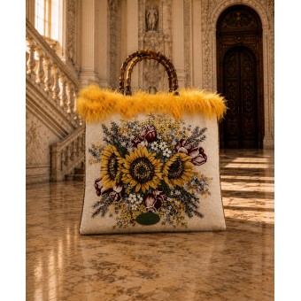 Borsa in tessuto con...