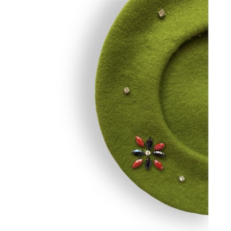 Basco gioiello giallo verdognolo chartreuse