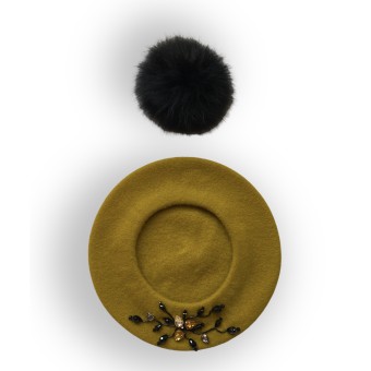 Basco gioiello color senape...