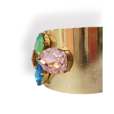 Bracciale in ottone e swarovski...