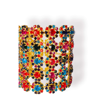 Bracciale a fascia multicolor