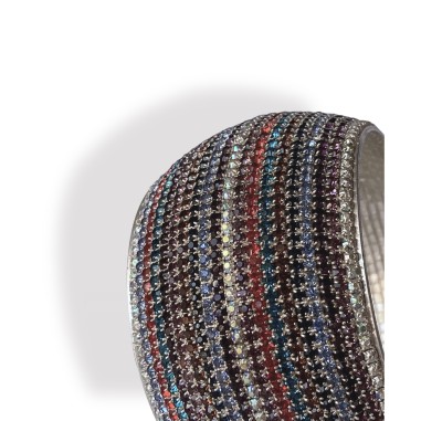 Bracciale multicolor brillantinato