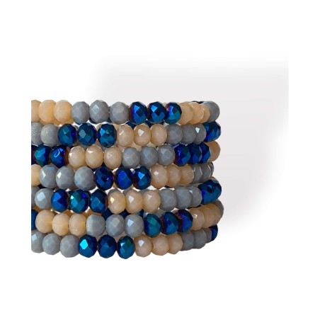 Bracciale a molla con filo armonico tricolore