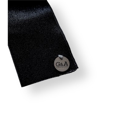 Spilla con fiocco nero