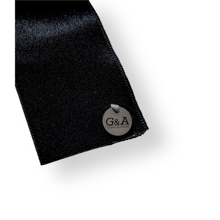 Spilla con fiocco nero