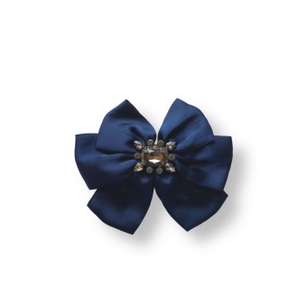 Spilla con fiocco blu