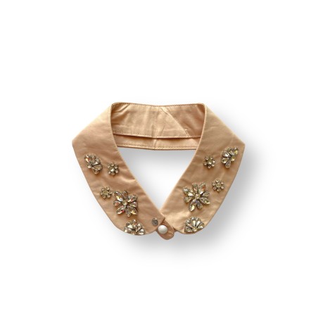 Colletto gioiello rosa nude