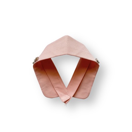 Colletto gioiello rosa con pietre multicolor