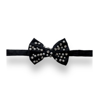 Papillon gioiello nero con...