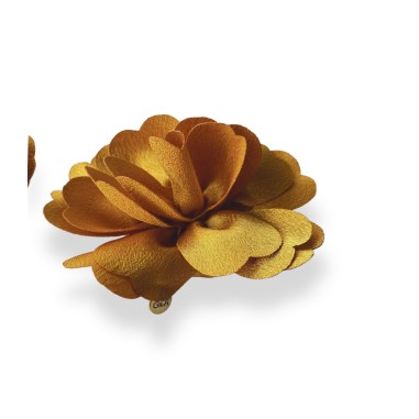 Clip per scarpe color senape