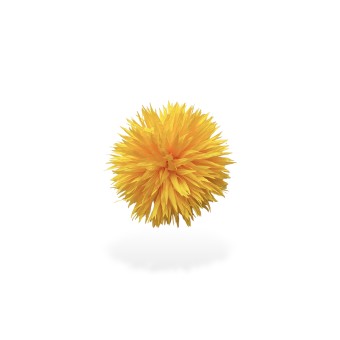 Spilla a forma di fiore giallo