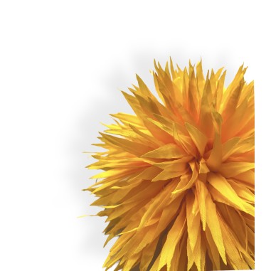 Spilla a forma di fiore giallo