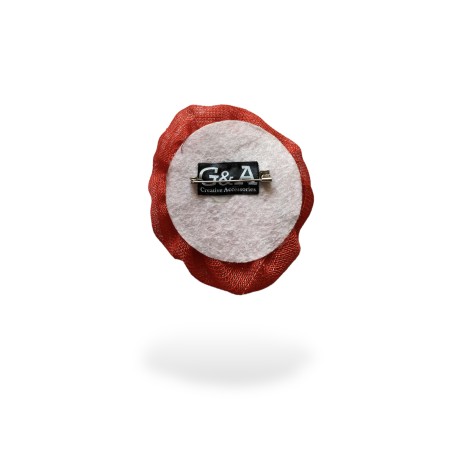 Spilla a forma di rosa rossa