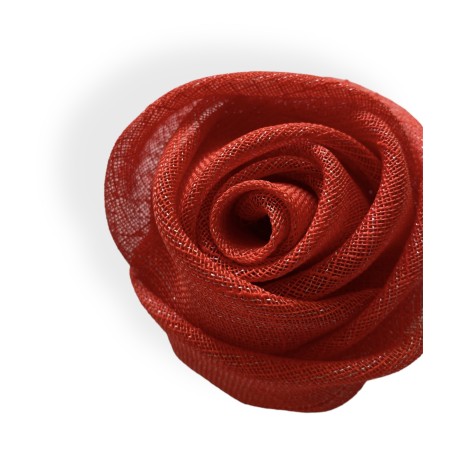 Spilla a forma di rosa rossa