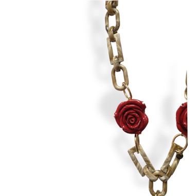 Collana con cavalluccio a dondolo