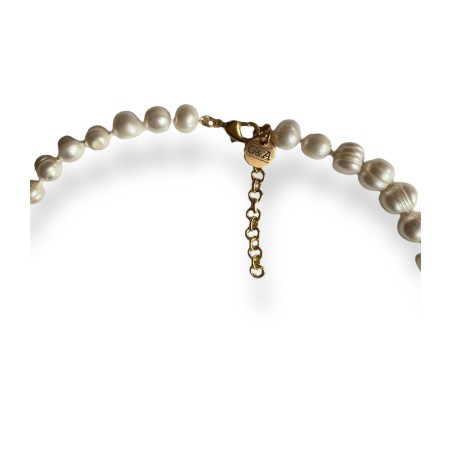 Collana semirigida con perle