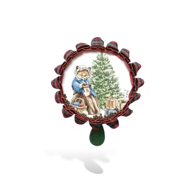 Collana verde con tamburo