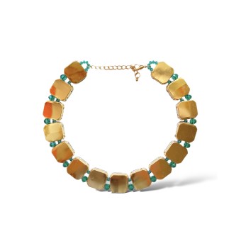 Collana con cristalli verdi 2