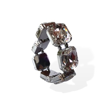 Bracciale con cristalli bianchi