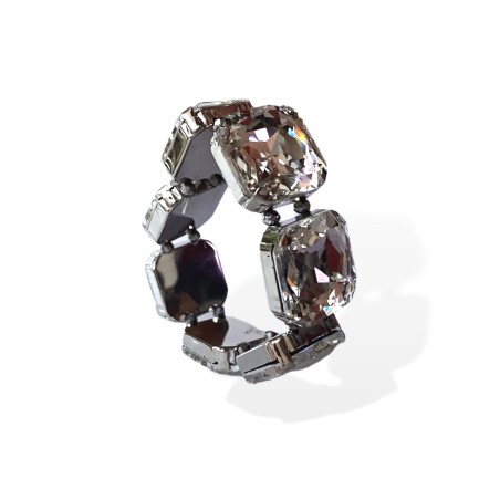 Bracciale con cristalli bianchi