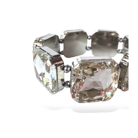Bracciale con cristalli bianchi