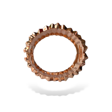 Bracciale rigido lucido oro rosa