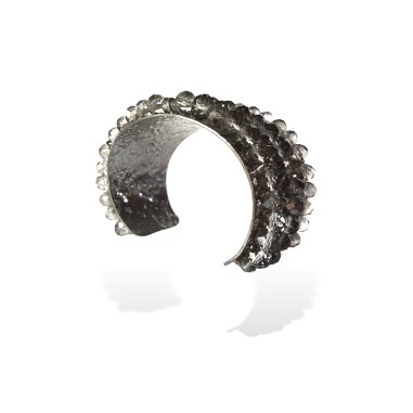 Bracciale argento con mezzicristalli...