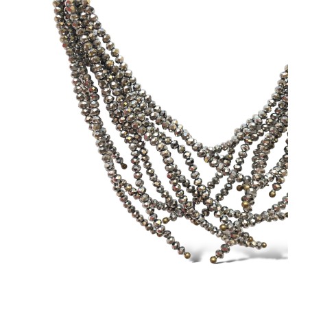 Collana ramificata color argento