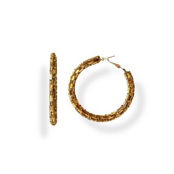 Orecchino a cerchio dorato...