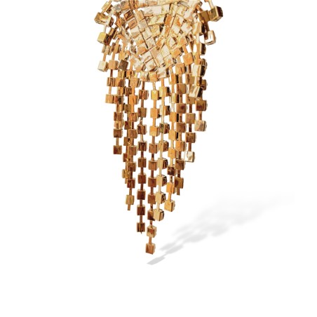 Orecchino a cascata maxi dorato