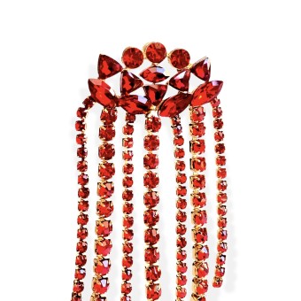 Orecchini rossi a cascata... 2