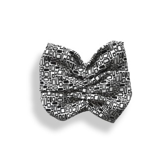 Turbante a fantasia bianco... 2