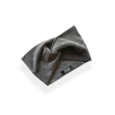 Fascia in velluto grigia