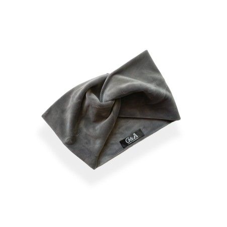 Fascia in velluto grigia