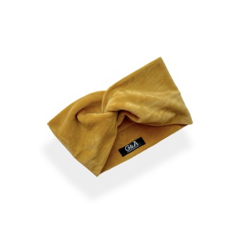 Fascia in velluto senape 2